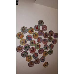 Vintage 1990's NFL Football Pogs Milk Caps Boink Street Cafe